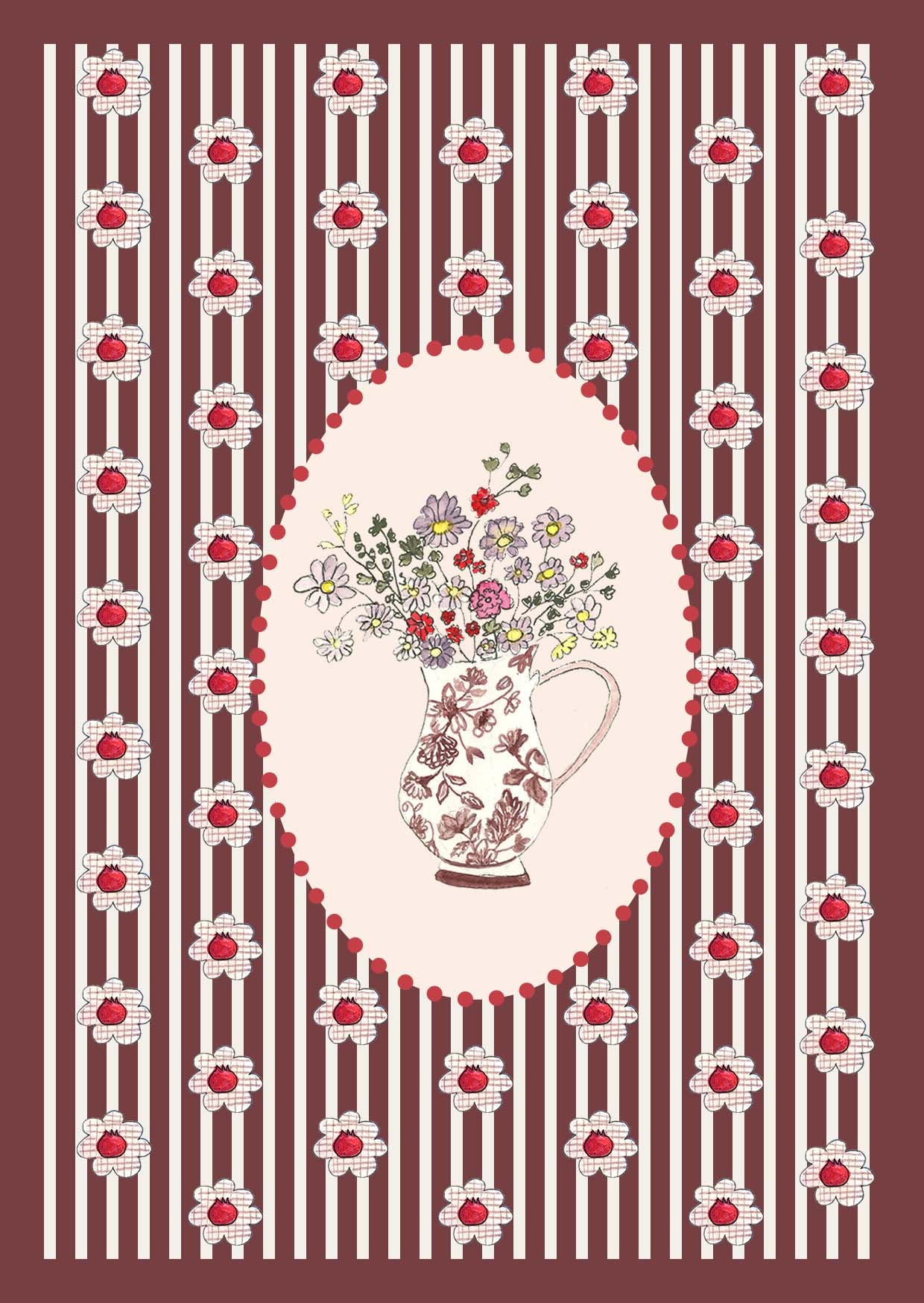 Carte postale A6 – Rêverie au Salon