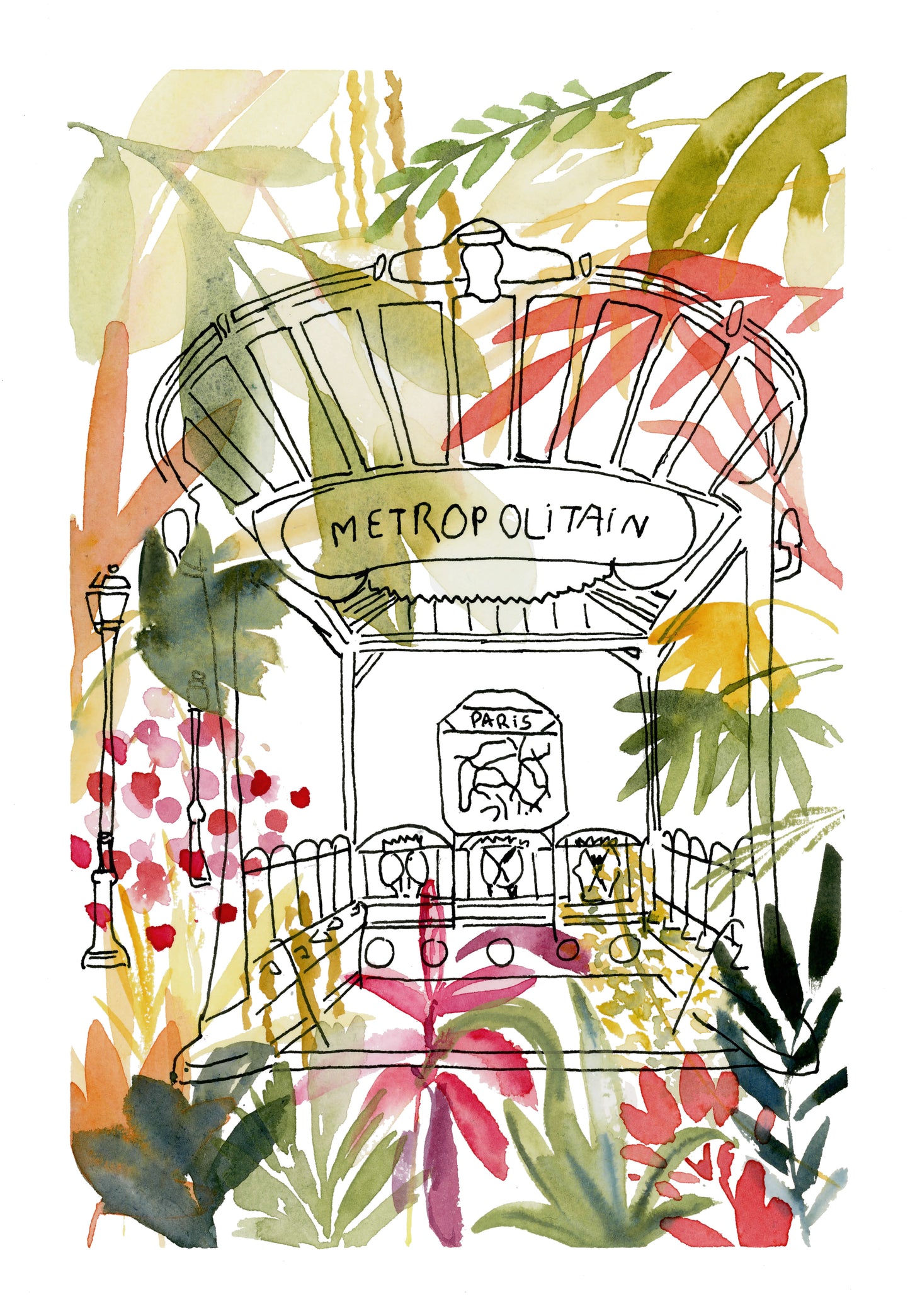 Tirage d'art numéroté " Métro"