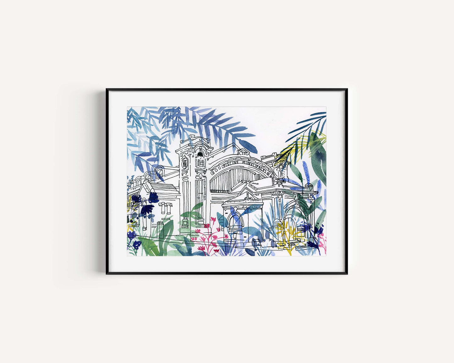 Tirage d'art numéroté " Piscine Saint-Georges"