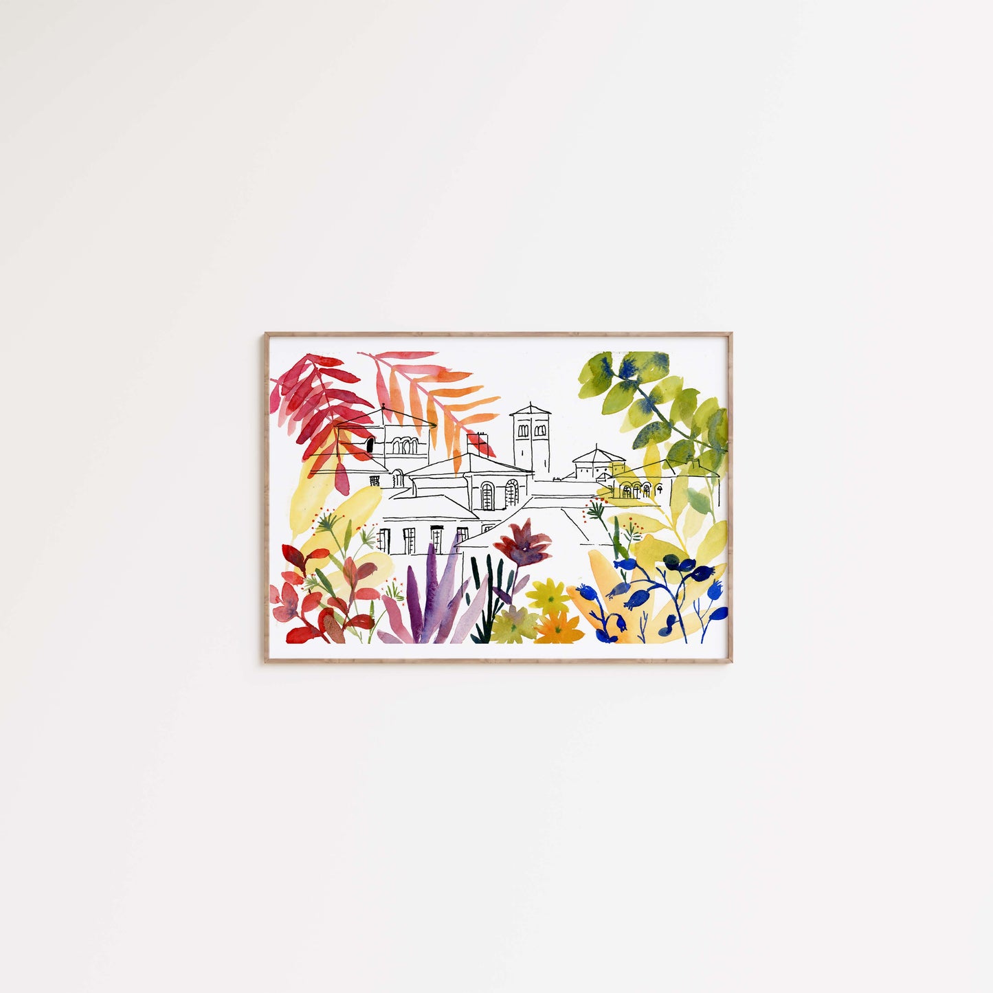 Tirage d'art numéroté "Les toits de Saint-Vincent"