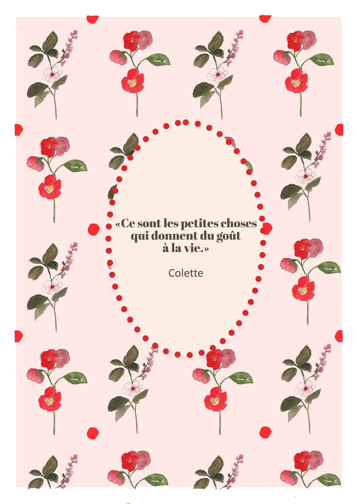 Carte postale A6 – Les Petits Bonheurs