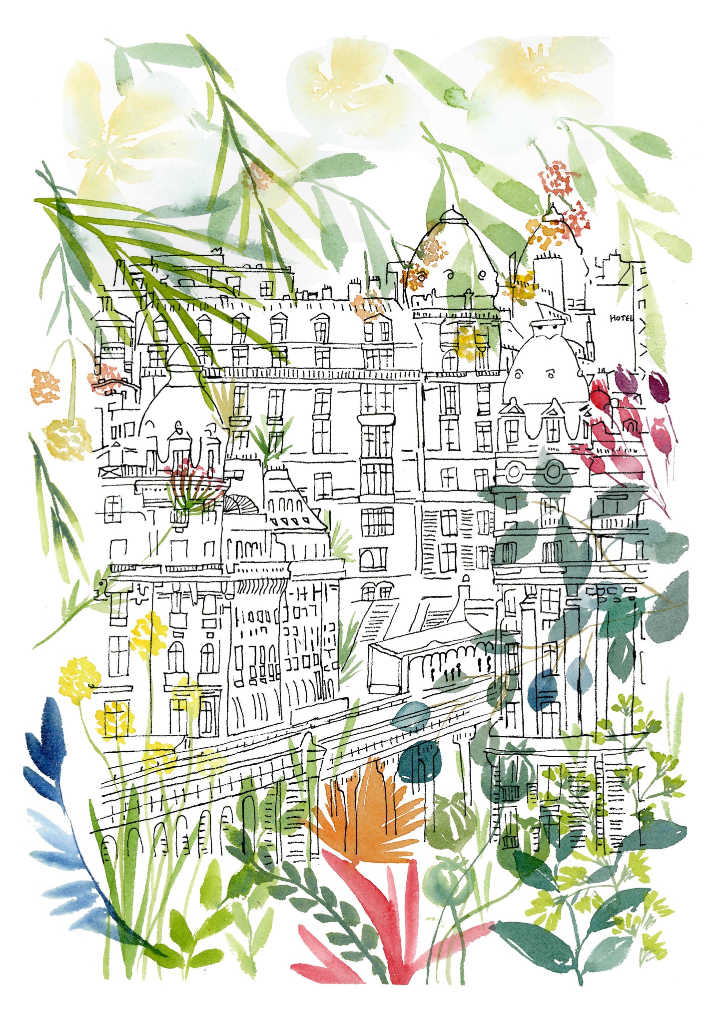 Tirage d'art numéroté "Le métro aérien"