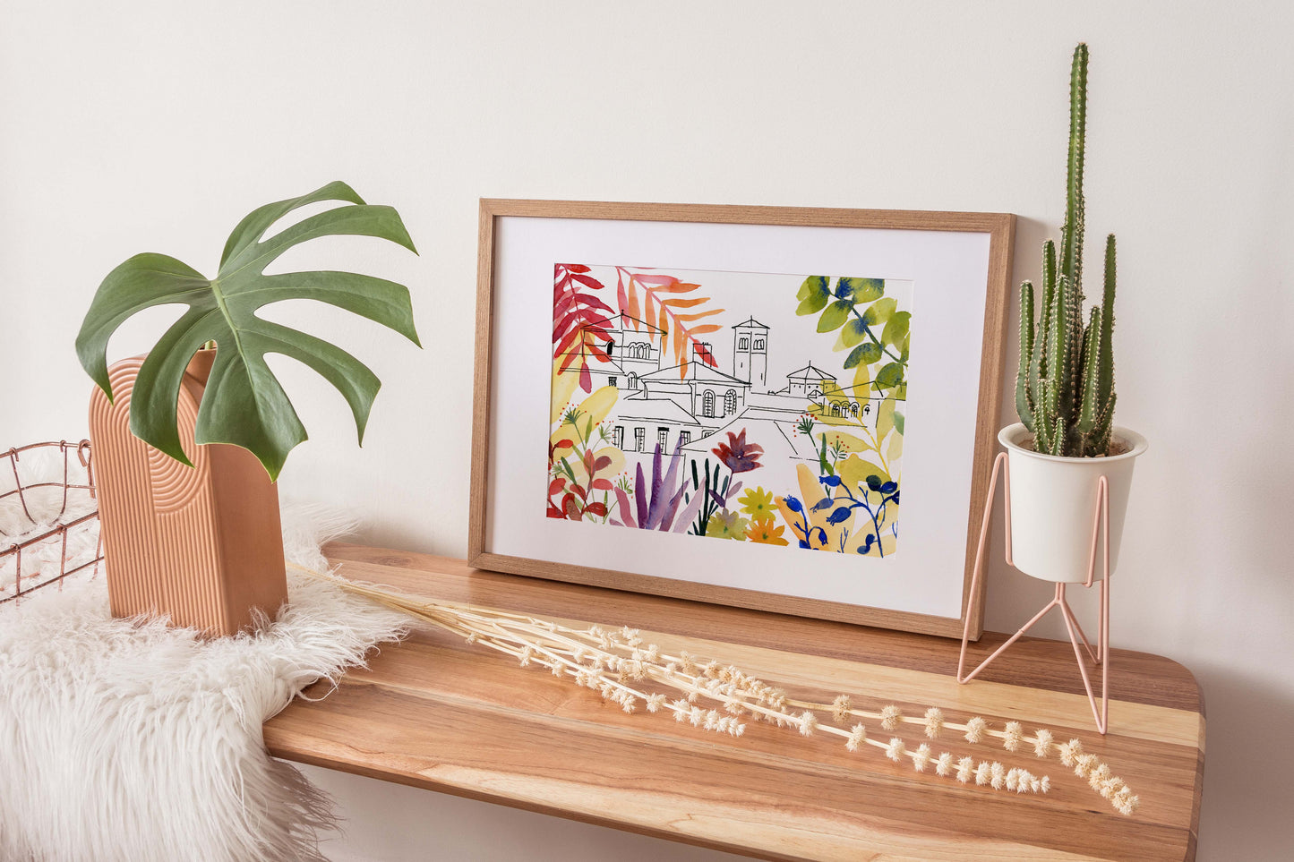 Tirage d'art numéroté "Les toits de Saint-Vincent"