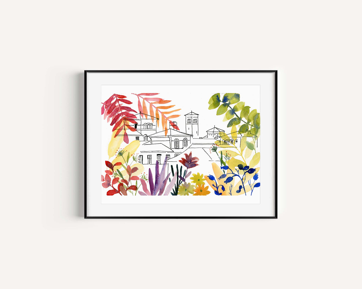 Tirage d'art numéroté "Les toits de Saint-Vincent"