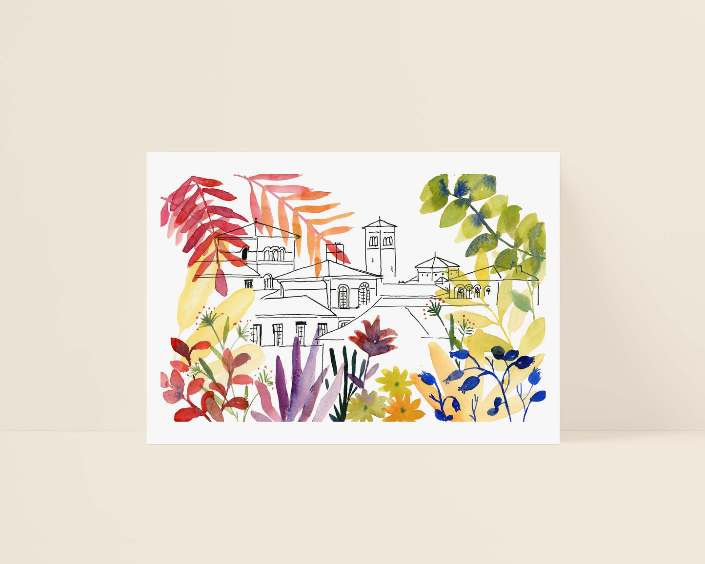 Tirage d'art numéroté "Les toits de Saint-Vincent"