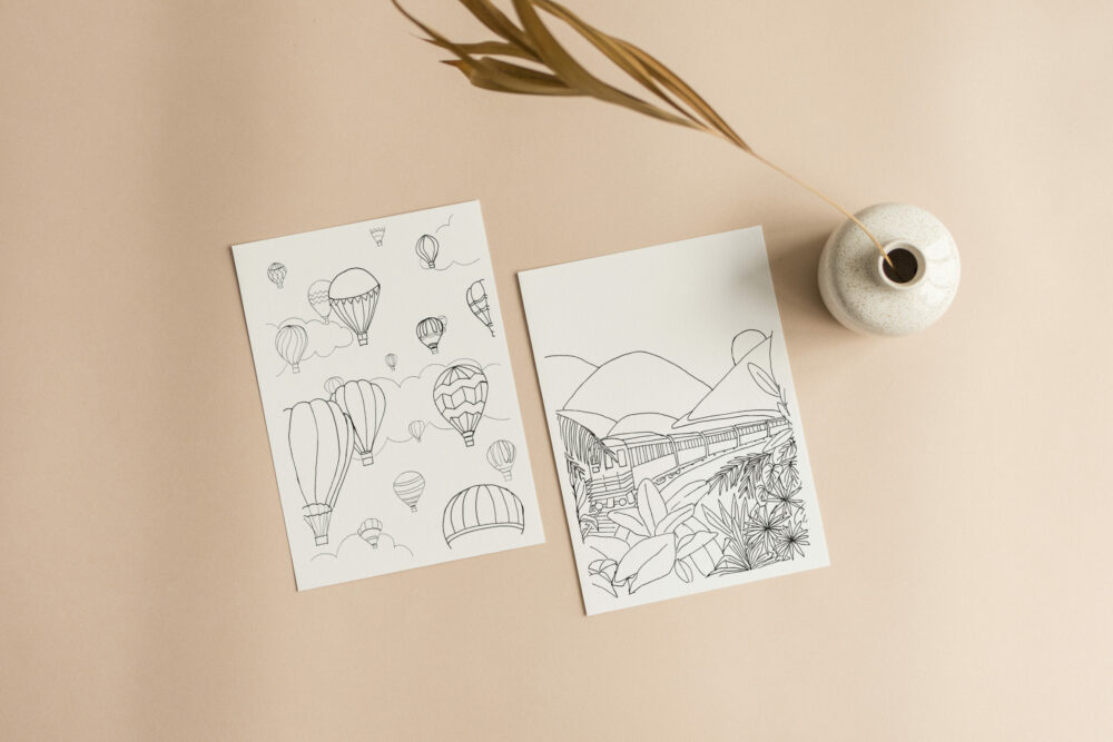 Carte postale A6 à personnaliser au choix- "Lever les yeux au ciel" – Image 2