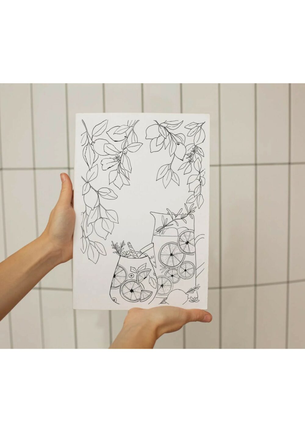 Carte postale A6 à personnaliser au choix- "A l'ombre des citronniers" – Image 3
