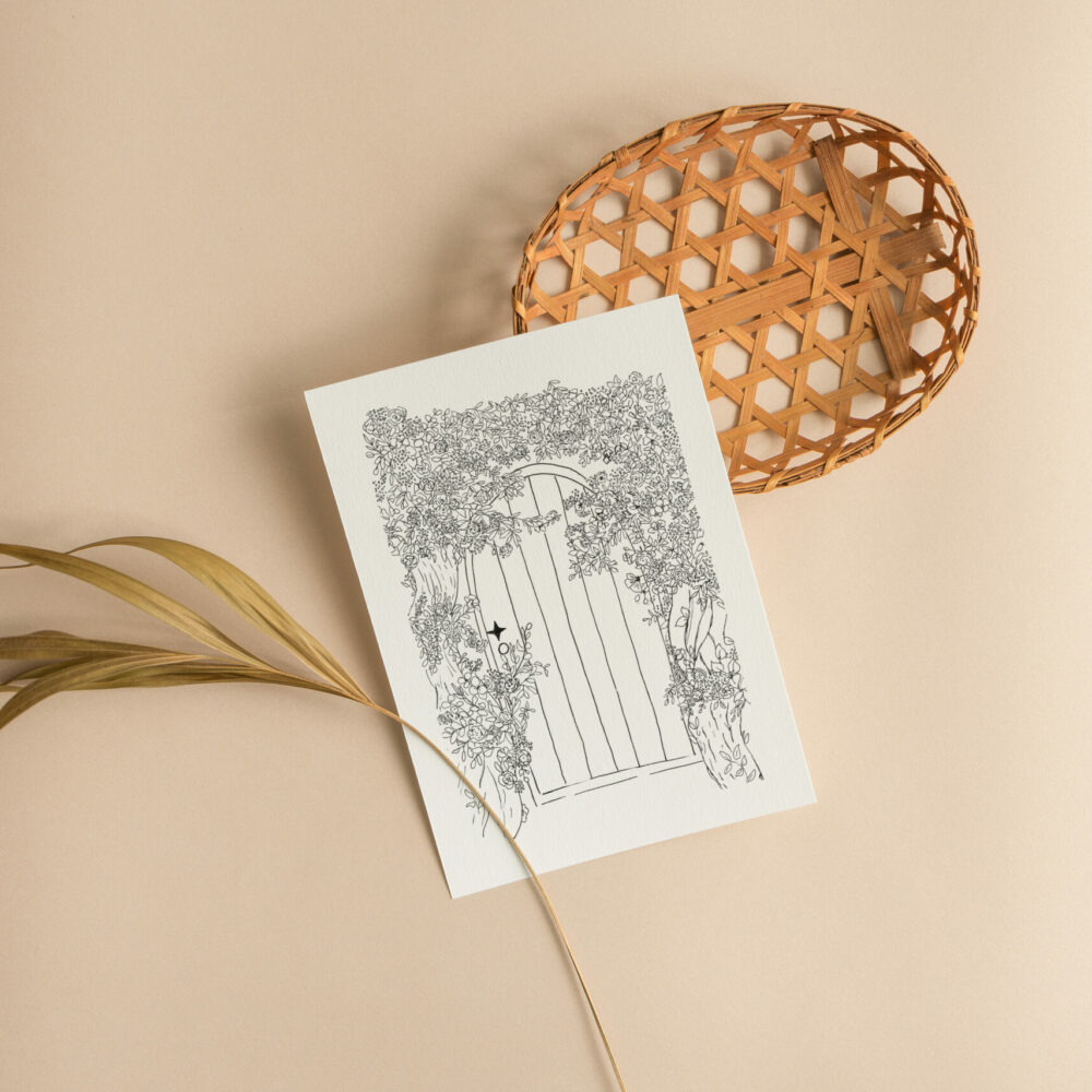 Carte postale A6 à personnaliser au choix- « Imagine si… »