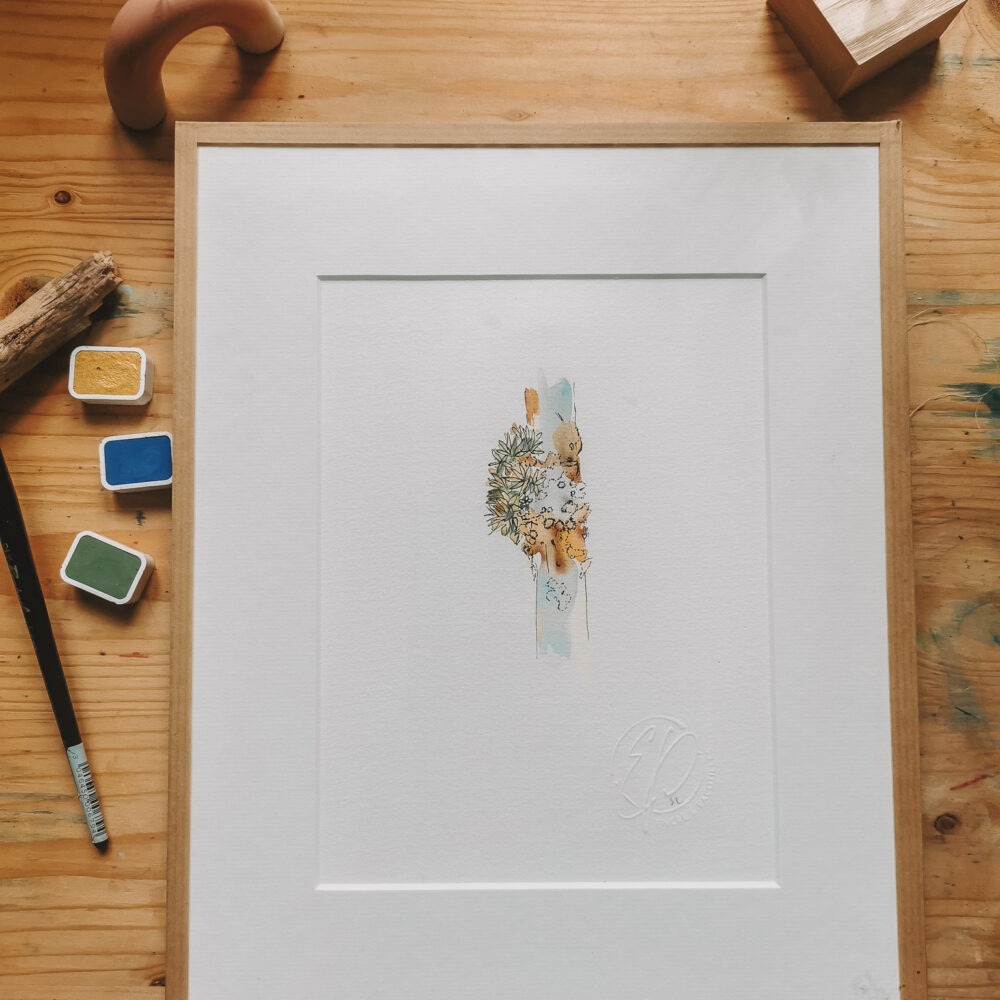 Micro bulle végétale- œuvre originale