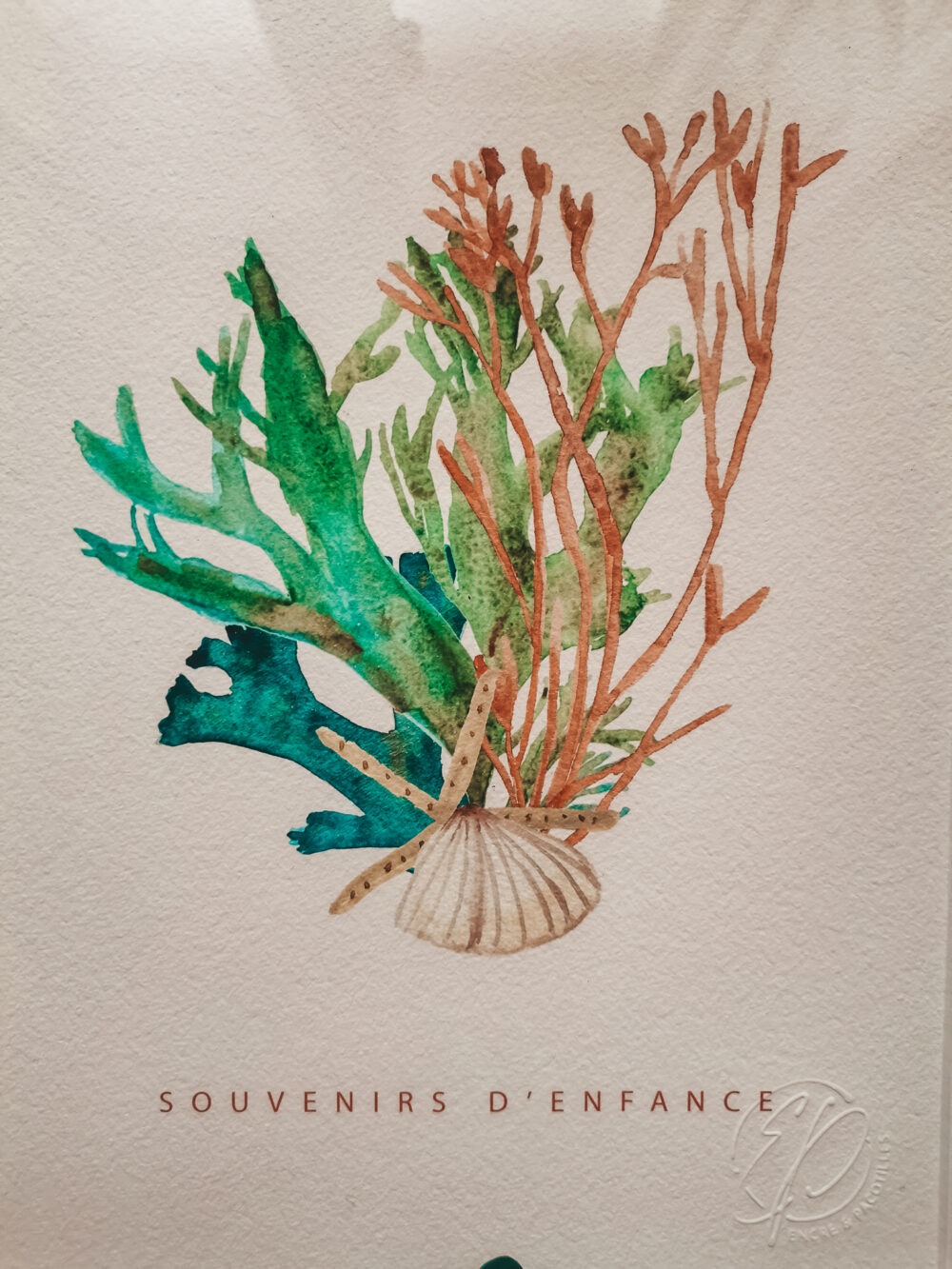 Souvenir d'enfance -A4 encadré – Image 6